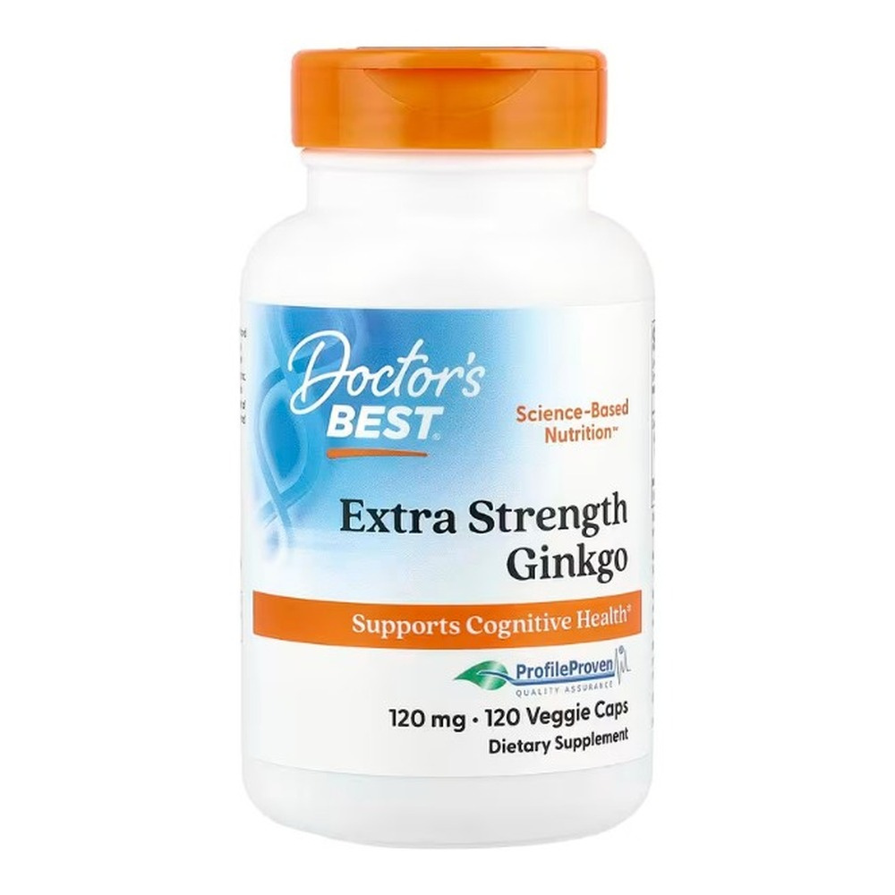 Doctor's Best Extra Strength Ginkgo, 120mg Capsules 120 vcaps