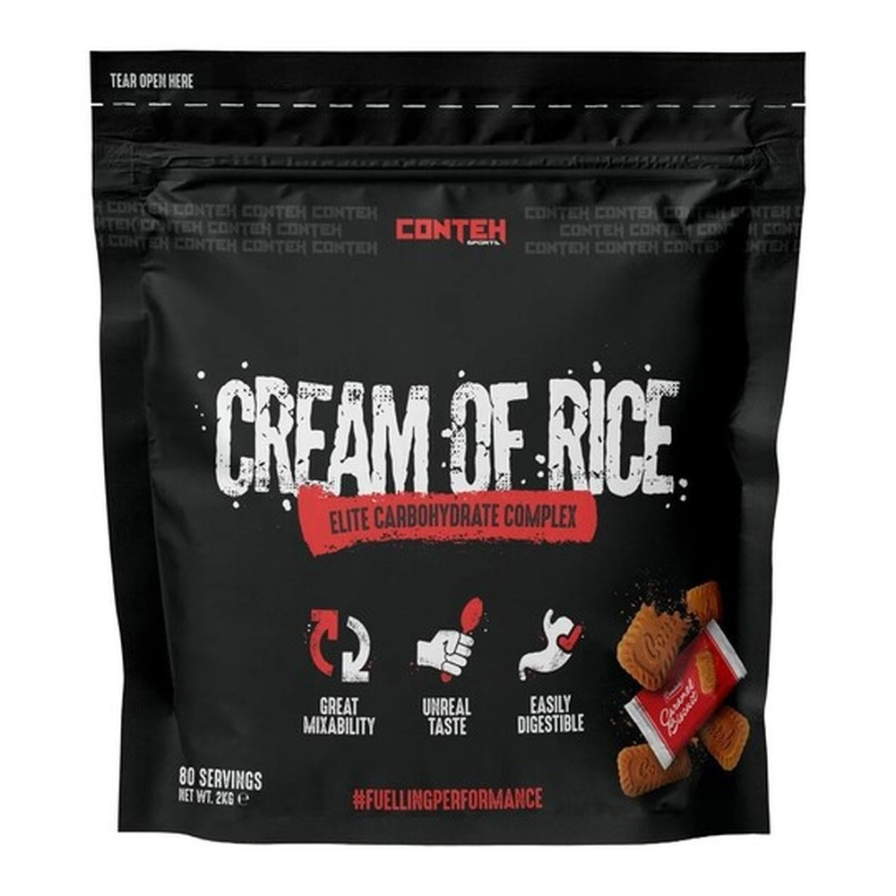 Conteh Sports Cream of Rice Caramel Biscuit Carbohydrate Complex for Athletes 2000g
