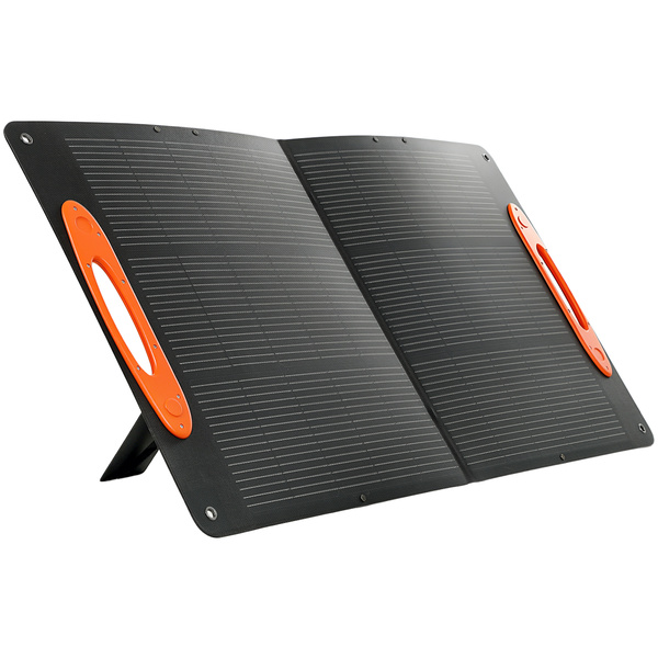 HOMCOM 100W Portable Solar Panel, Foldable Solar Charger with USB-A & USB-C Fast Charging Output, IP67 Waterproof for Mobile Phone Power Bank Flashlight Fans Camping Backpacking Hiking