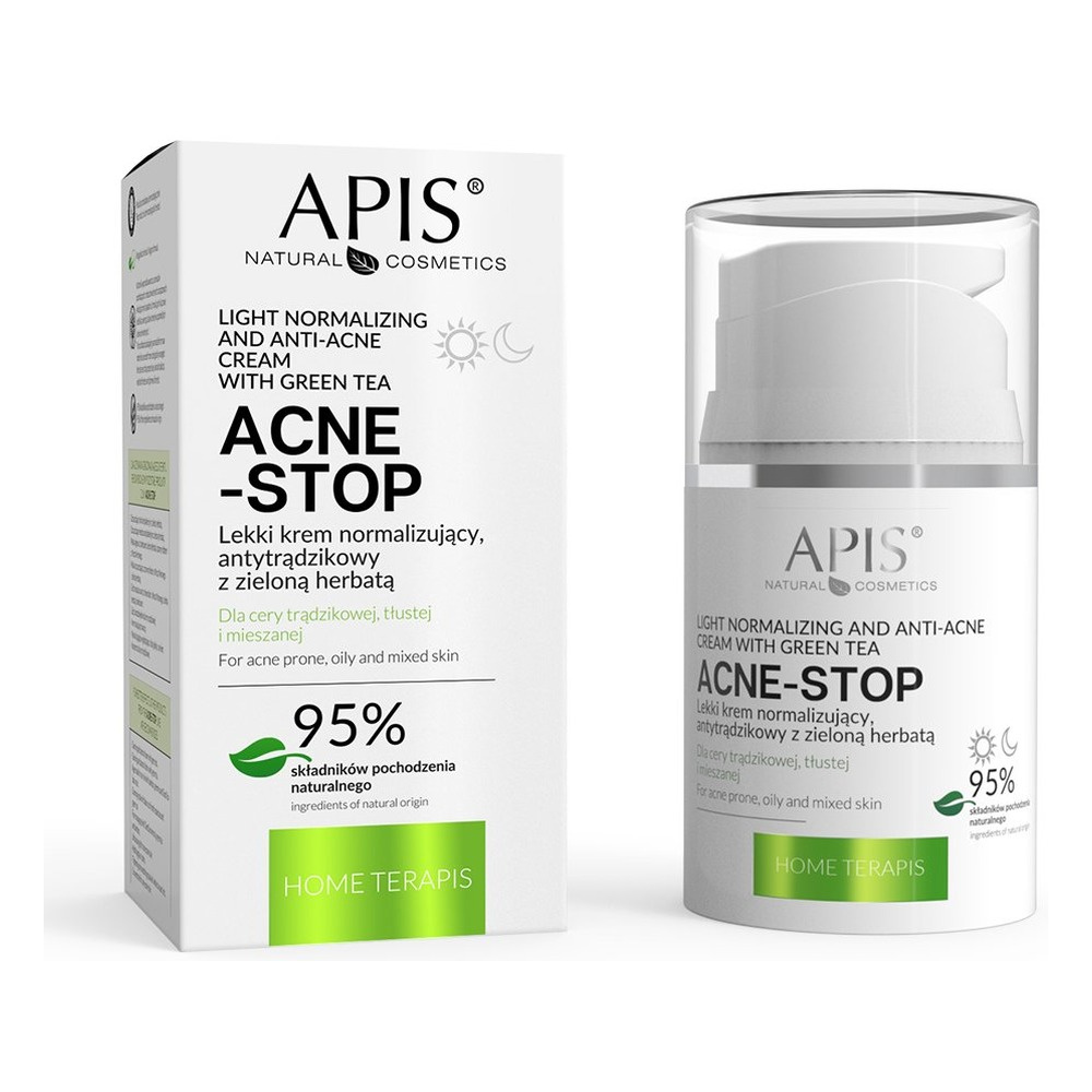 Apis Home TerApis Acne Stop Light Normalizing and Anti-Acne Cream with Green Tea 50ml