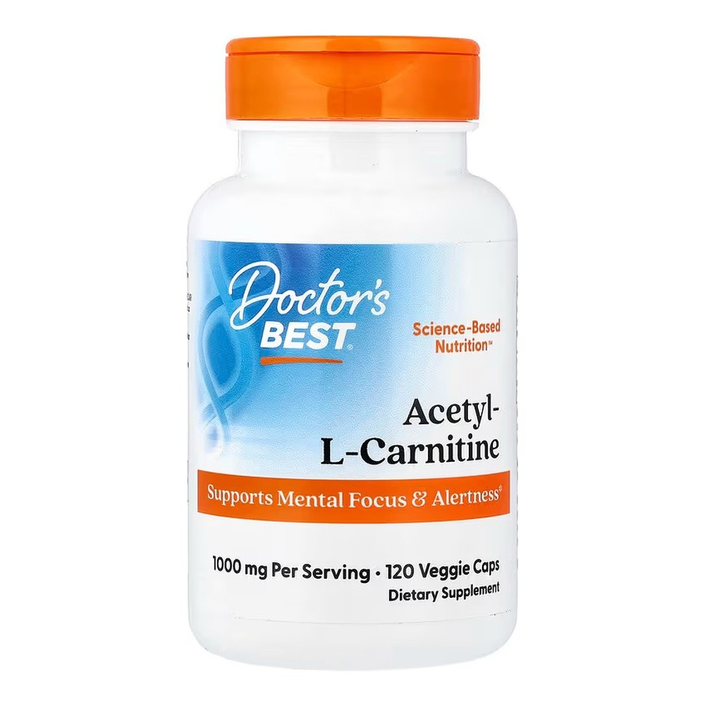 Doctor's Best Acetyl L-Carnitine 500mg for Mental Focus and Alertness 120 Vcaps
