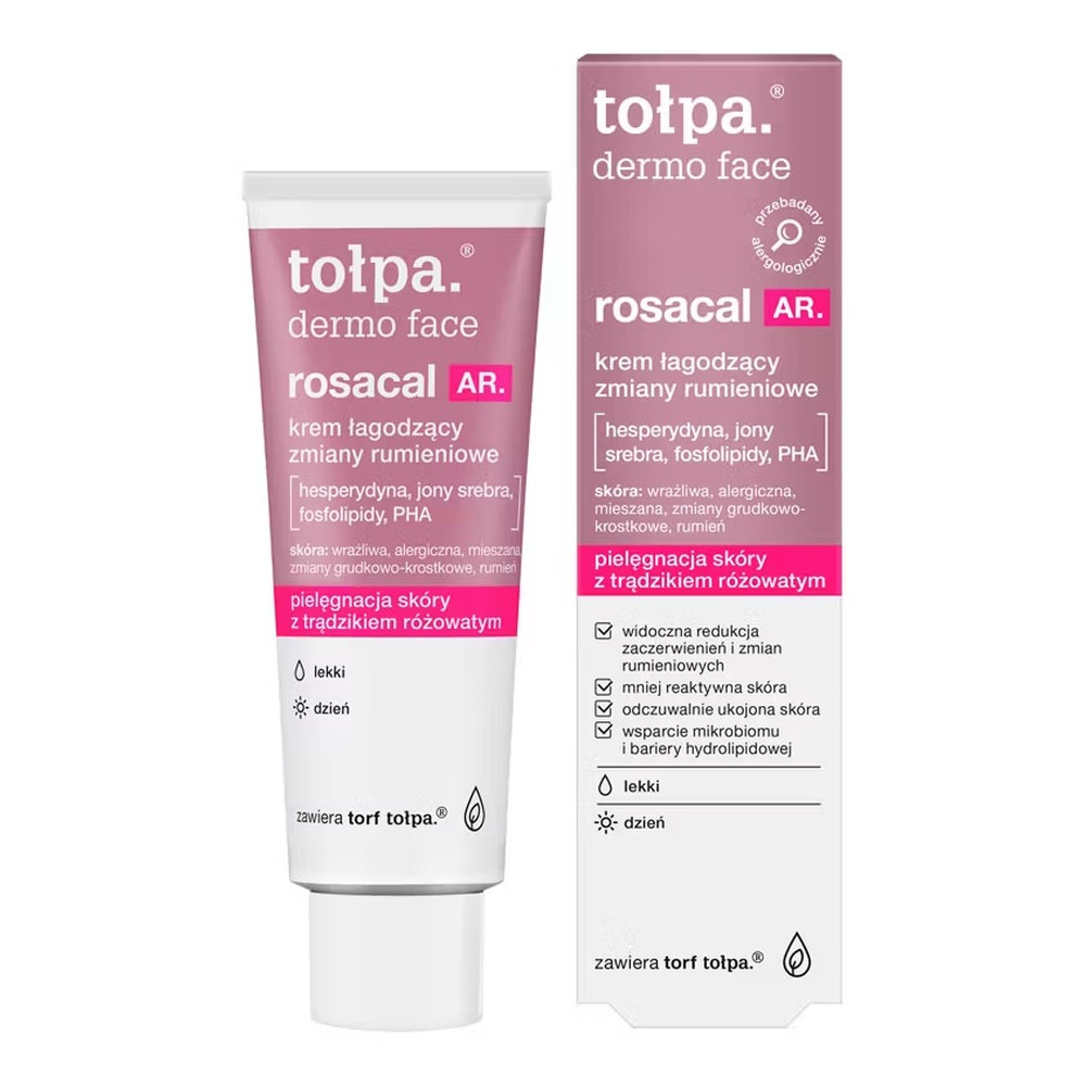 Tołpa dermo face rosacal AR soothing erythema cream, light, day 40ml