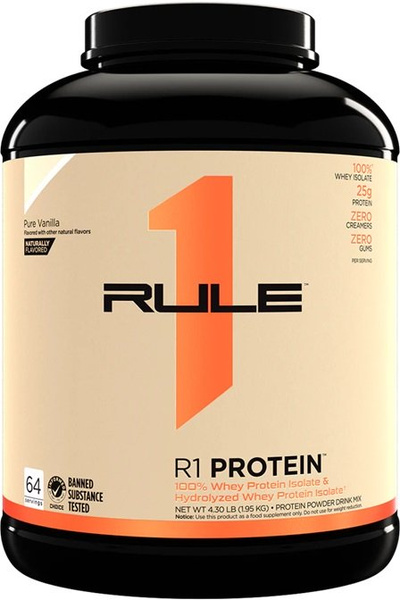 Rule One R1 Protein Naturally Flavored, Pure Vanilla - 1950g