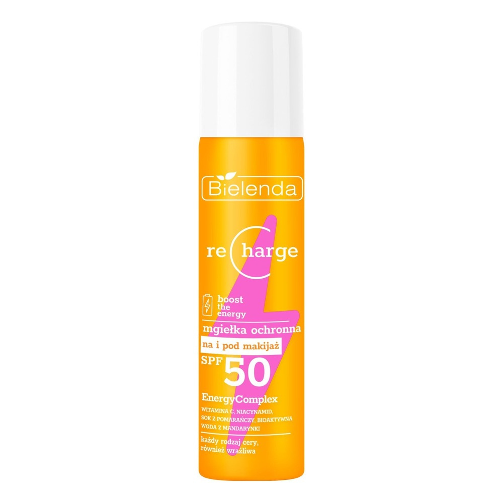 Bielenda Recharge Boost Energizing Protective Mist UVA and UVB SPF 50 75ml