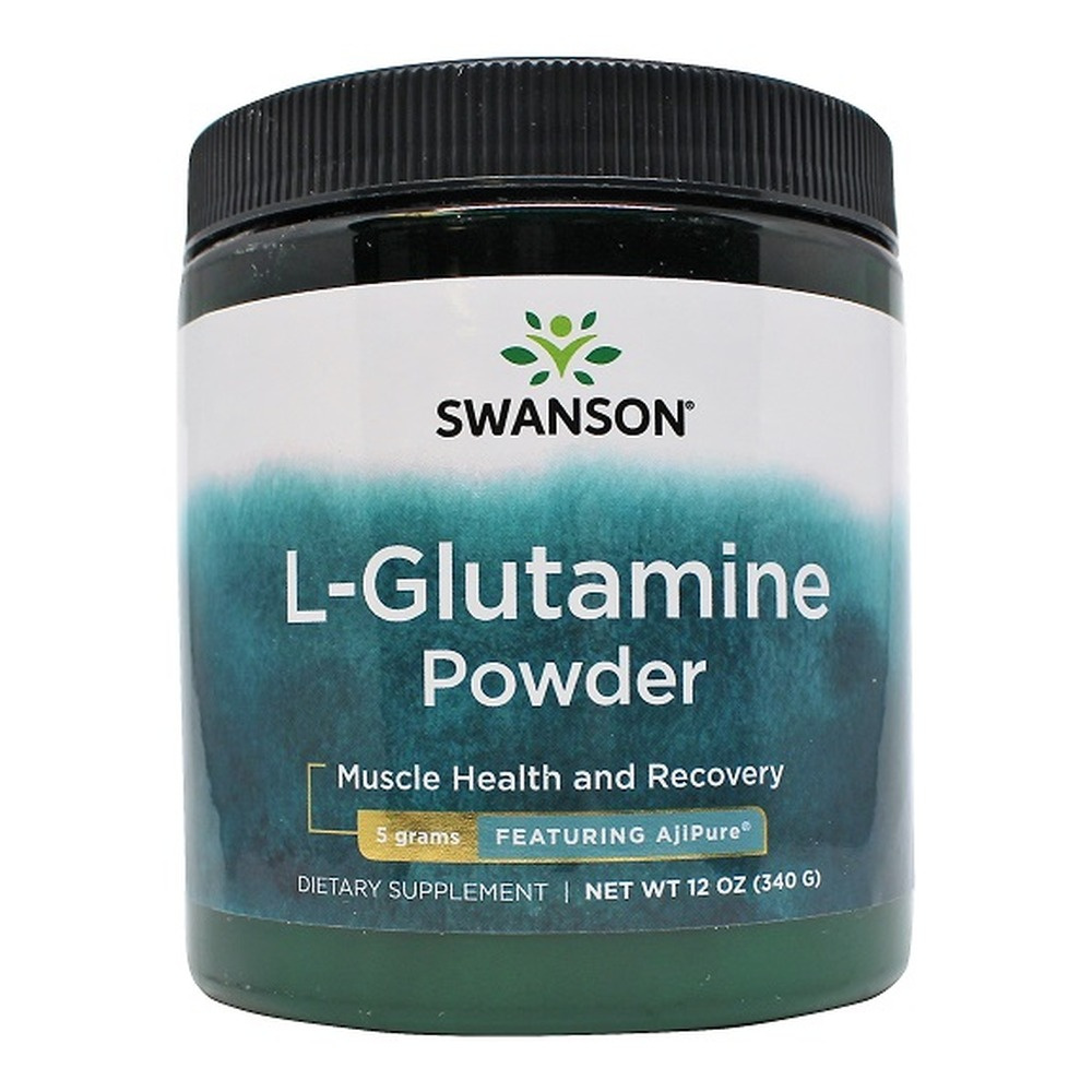 Swanson AjiPure L-Glutamine Powder for Recovery Support 340g