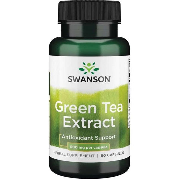 Swanson Green Tea 500mg for Antioxidant Support 60 Capsules