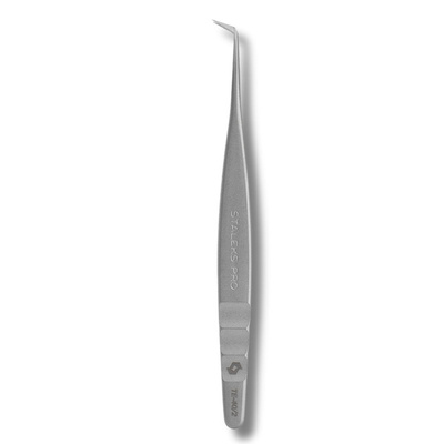 Staleks Pro Expert 40 Type 2 Eyelash Extension Tweezers L-Shaped 70° 125mm