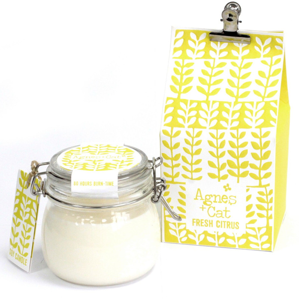 Agnes + Cat Kilner Jar Candle - Fresh Citrus