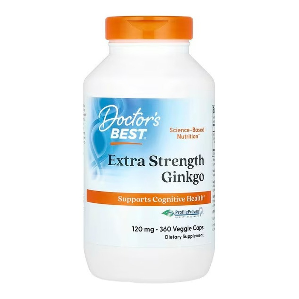 Doctor's Best Extra Strength Ginkgo, 120mg Capsules 360 vcaps