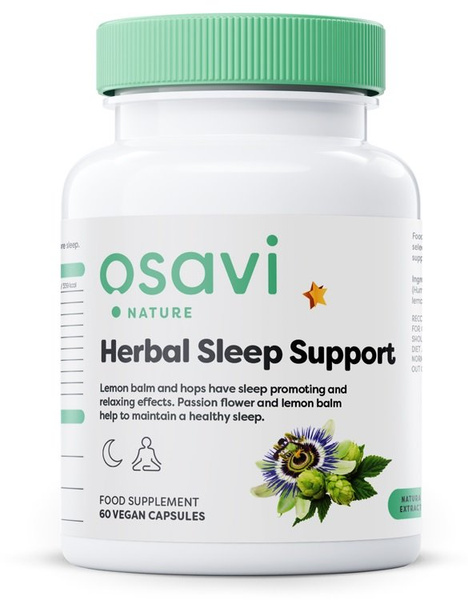 Osavi Herbal Sleep Support Melatonin Free 60 vegan caps