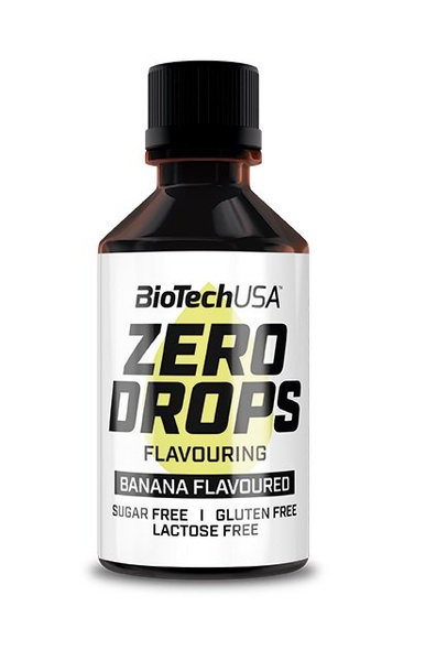 BioTechUSA Zero Drops Banana Flavour Drops 50ml