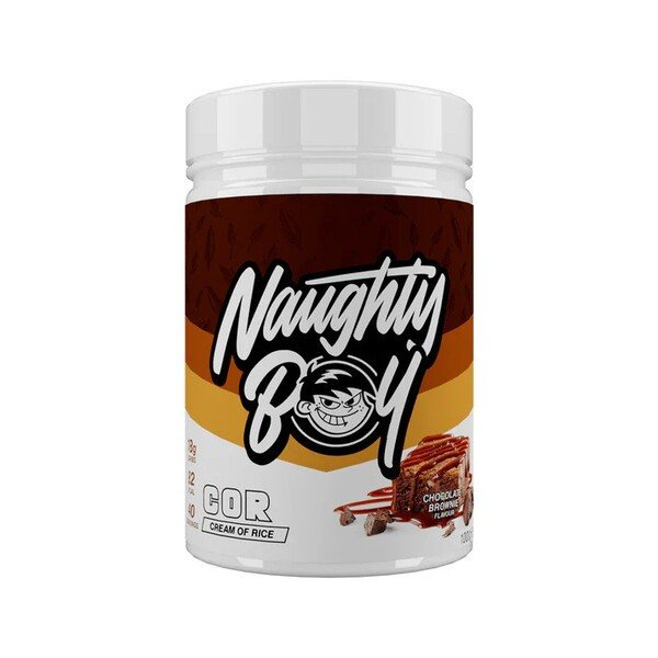 Naughty Boy Cream of Rice Chocolate Brownie Carbohydrate Supplement 1000g