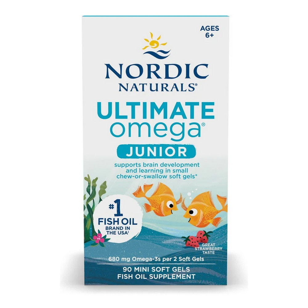 Ultimate Omega Fish Oil Junior, 680mg Strawberry (EAN 768990891069) - 90 mini softgels