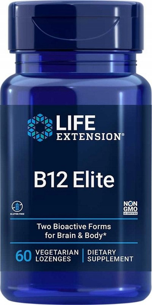 Life Extension B12 Elite Vitamin B12 For Nervous System Support 60 Vegetarian Lozenges