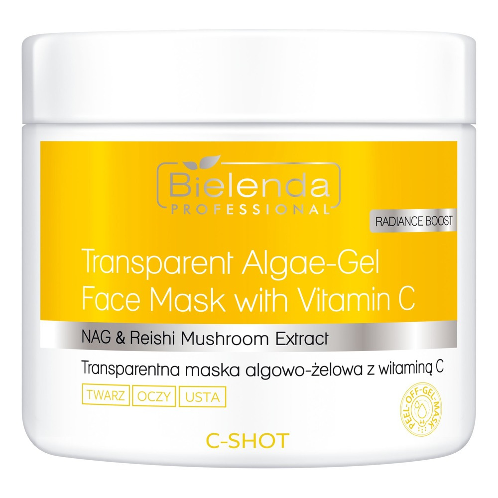 Bielenda Professional C-SHOT Transparent algae-gel face mask with vitamin C, 190g