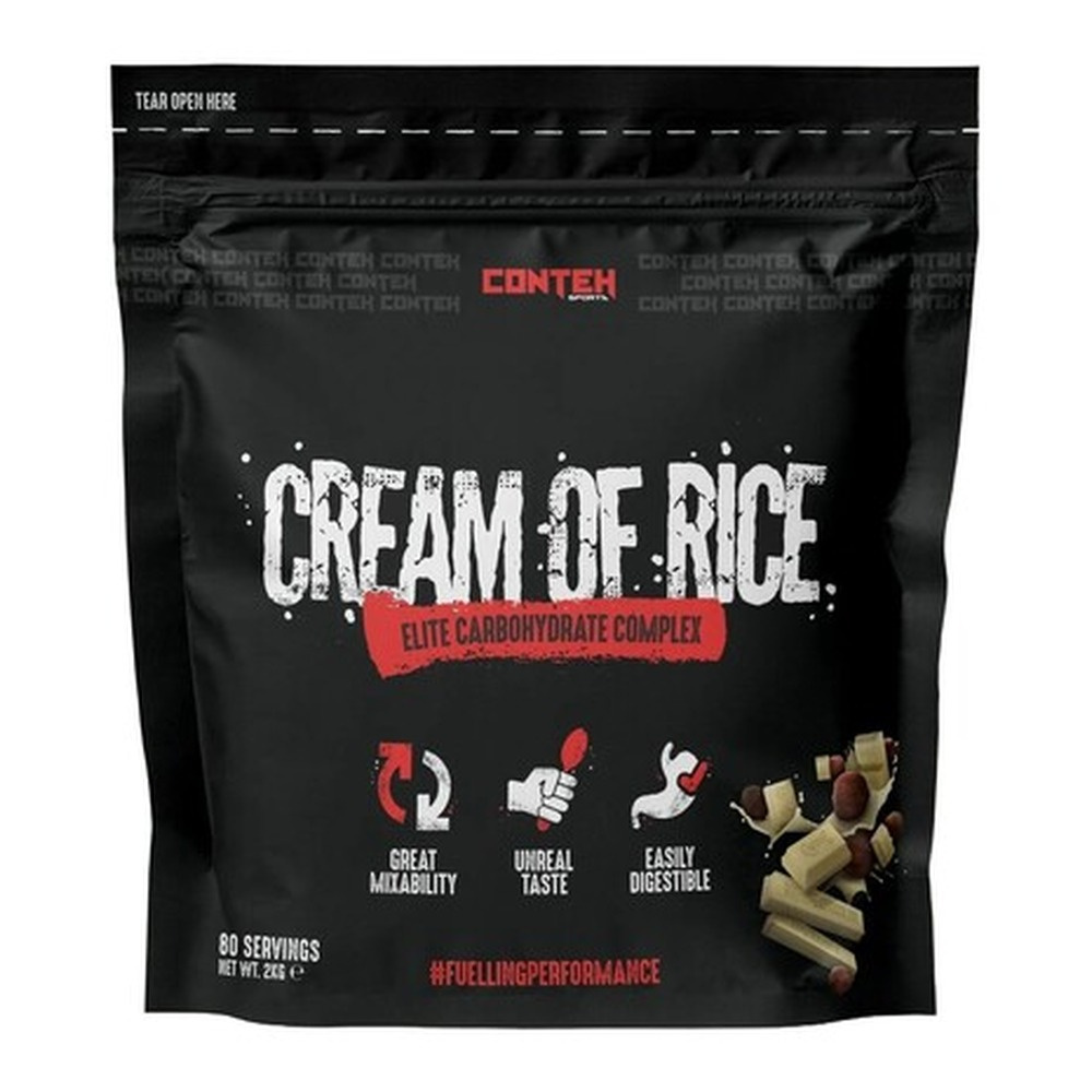 Conteh Sports Cream of Rice White Chocolate Hazelnut Elite Carbohydrate Complex for Athletes 2000g