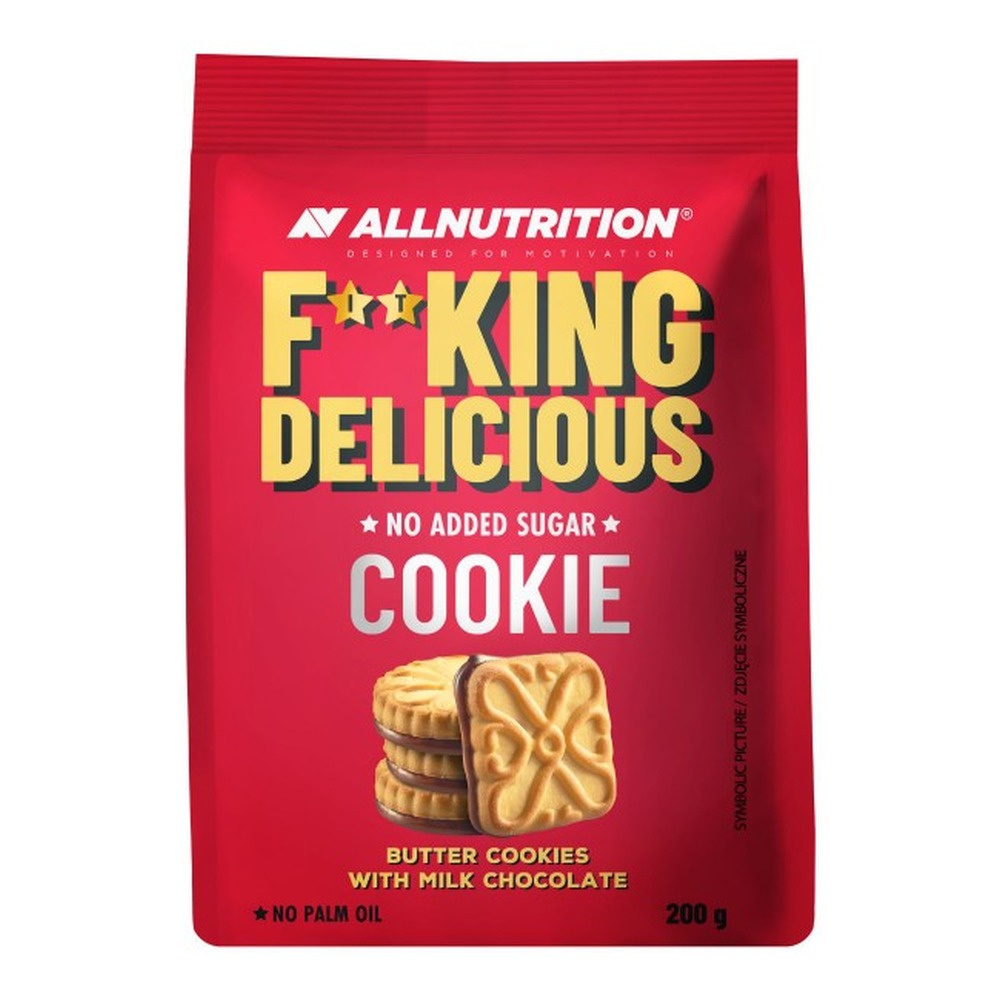 Allnutrition Fitking Delicious Cookie Butter Cookies with Milk Chocolate 200g