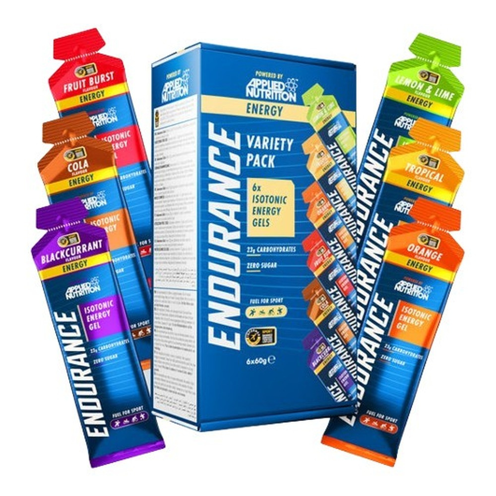 Applied Nutrition Endurance Isotonic Energy Gel Variety Pack For Athletes 6x60g