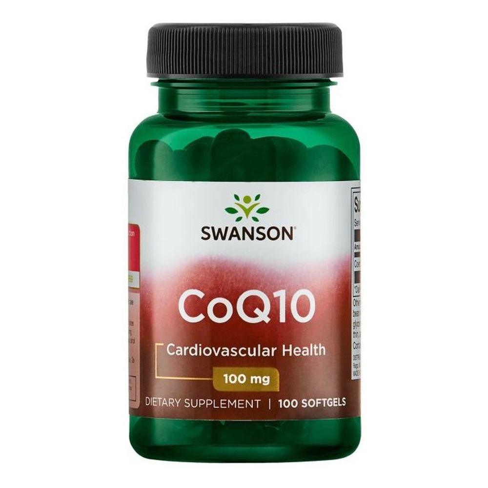 Swanson CoQ10 100mg for Energy Support and Cell Protection 100 Softgels