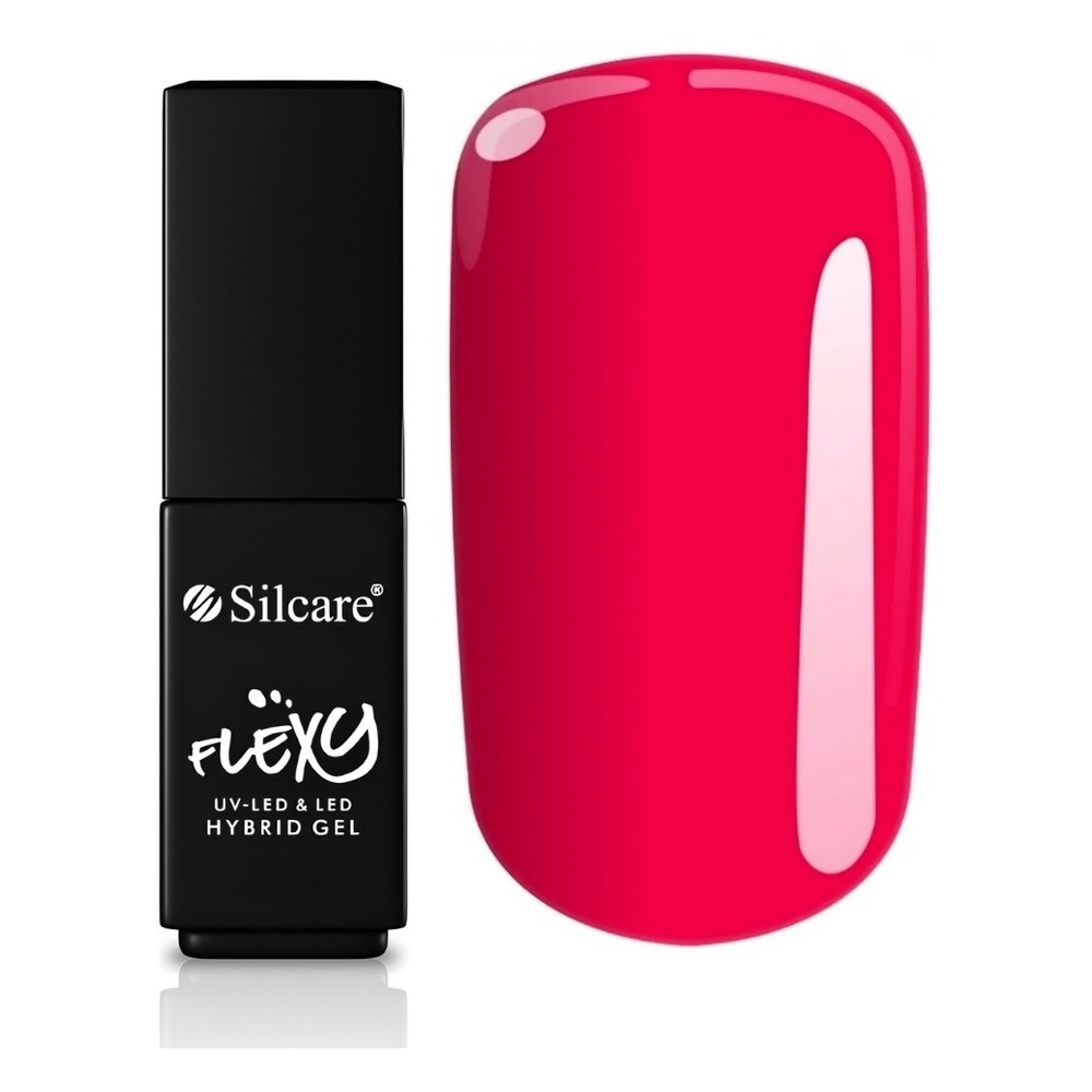 Silcare Flexy UV/LED Hybrid Nail Polish 127 Pink Energy 4.5g