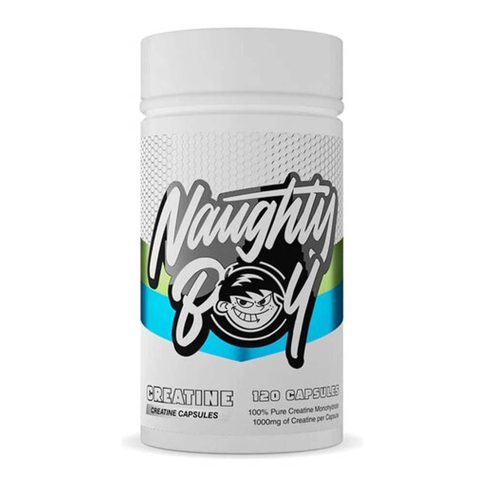 Naughty Boy Creatine Creatine Monohydrate in Capsules For Strength and Endurance 120 Capsules
