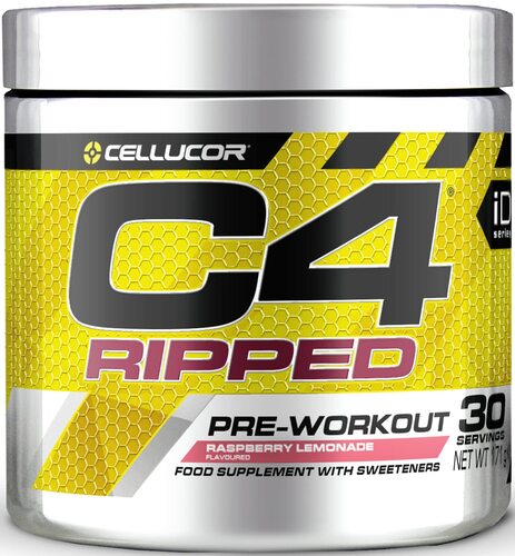 Cellucor C4 Ripped Pre-workout for Energy and Fat Burning Raspberry Lemonade 192g