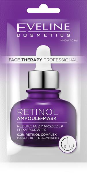 Eveline Face Therapy Professional Ampoule-Mask Retinol Reducing Wrinkles and Discoloration Cream Mask 8ml
