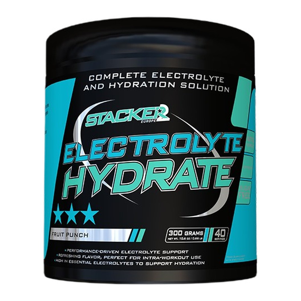 Stacker2 Europe Electrolyte Hydrate, Fruit Punch - 300g