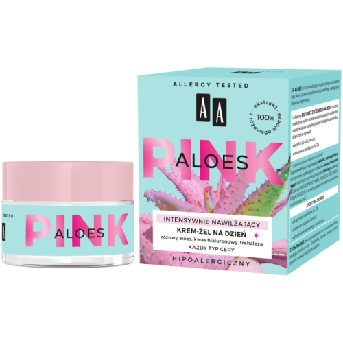 Aa Pink Aloe Vera Intensively Moisturising Gel Day Cream 50ml