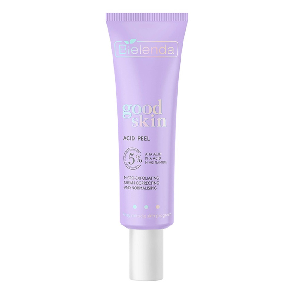 Bielenda Good Skin Acid Peel Correcting and Normalizing Micro-Exfoliating Cream with AHA PHA and Niacinamide 50ml