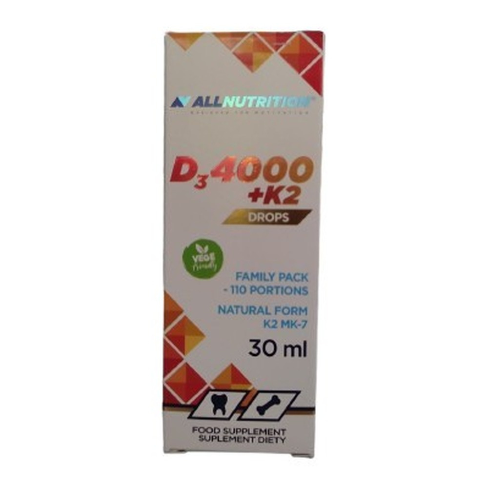 Allnutrition Vit D3 4000 K2 Drops For Immune System and Healthy Bones 30ml