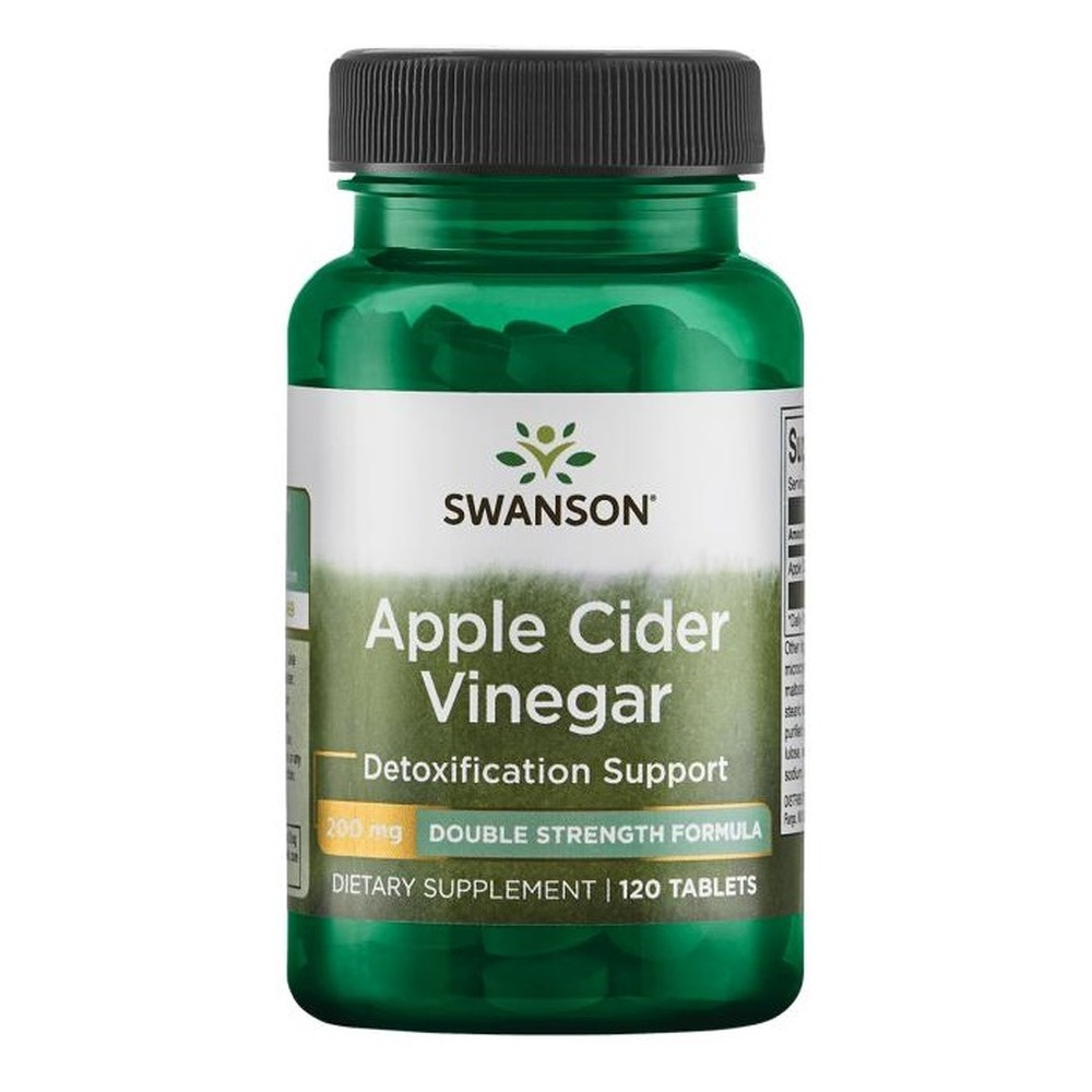 Swanson Apple Cider Vinegar 200mg for Metabolism Support 120 Tablets