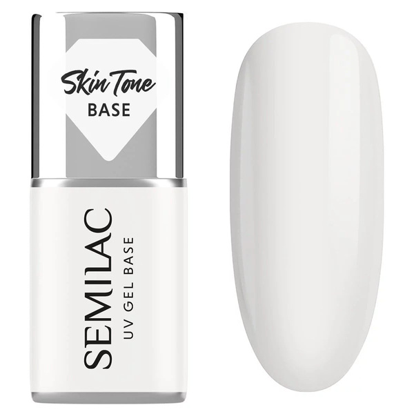 Semilac Cover Base Hybrid Gel Polish Coconut Cream 7ml