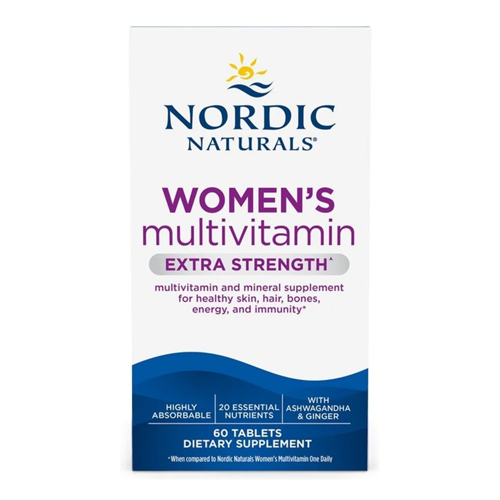 Nordic Naturals Women's Multivitamin Extra Strength For Women's Health 60 Tablets