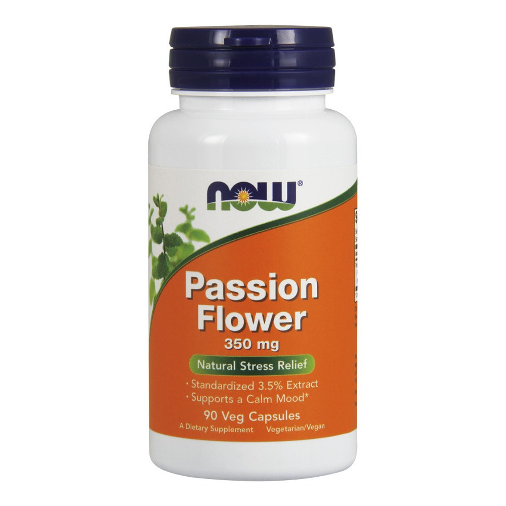 Now Foods Passion Flower 350mg Passion Flower Relaxation & Calmness 90 Capsules