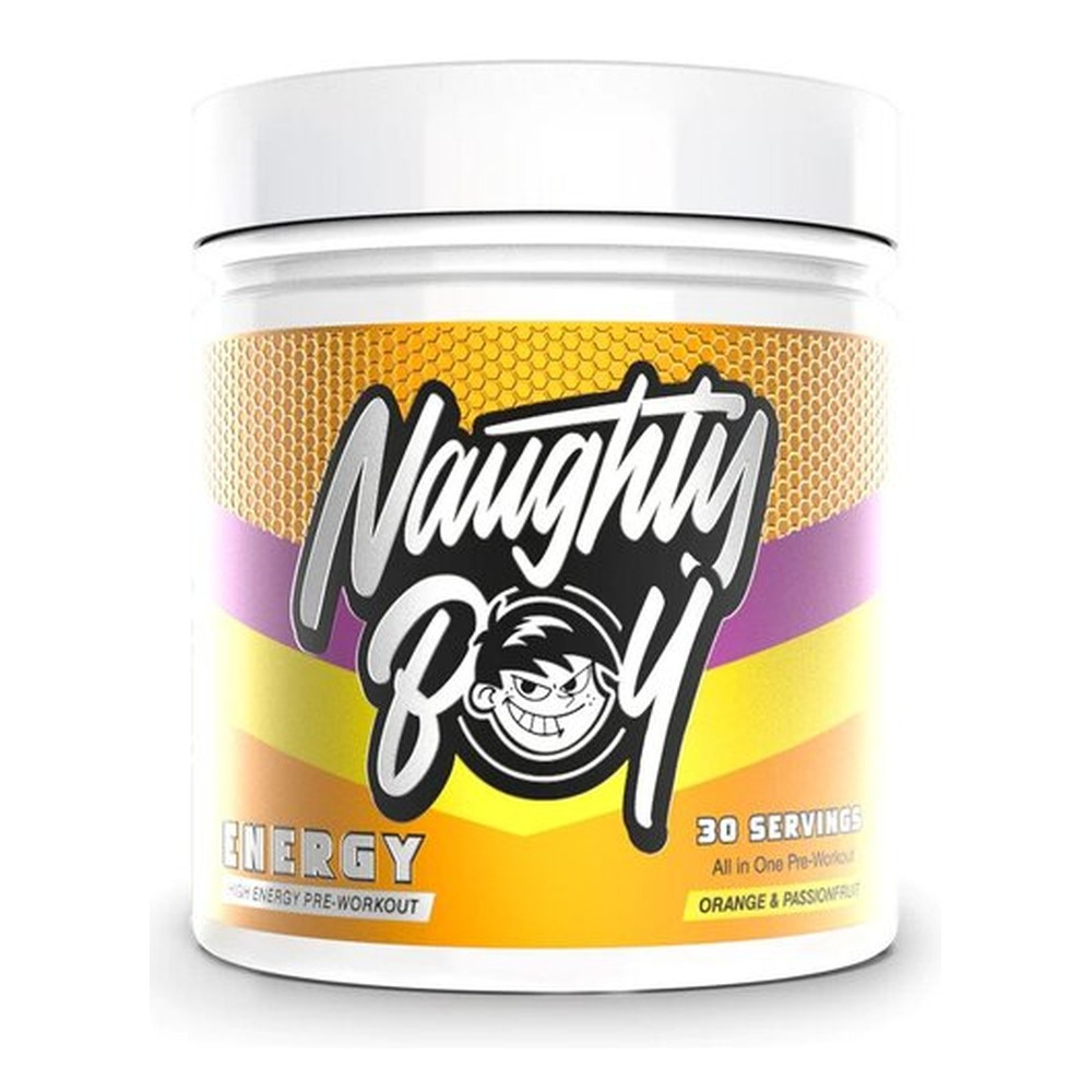 Naughty Boy Energy Pre-Workout Supplement for Pump Performance and Focus 390g