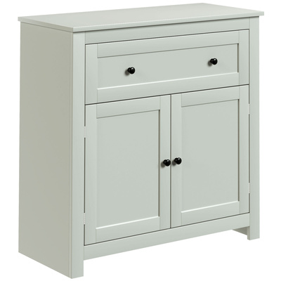 HOMCOM Sideboard Storage Cabinet, Modern Kitchen Cupboard with Adjustable Shelf, Drawer and Double Doors, Green