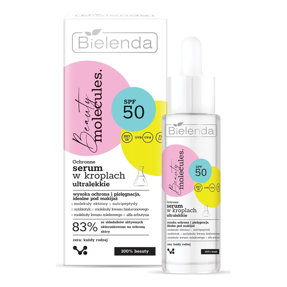 Bielenda Beauty Molecules Protective Ultralight Serum in Drops SPF50 for All Skin Types 30ml