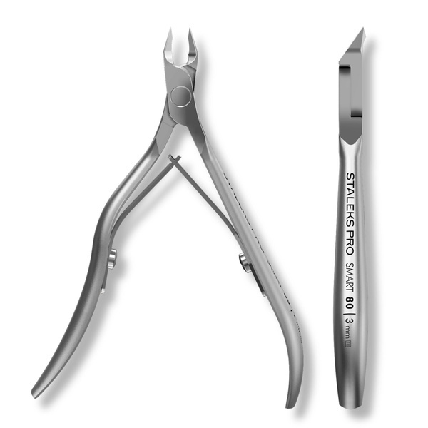 Staleks Pro Smart 80 Cuticle Nipper Ergonomic Stainless Steel Manicure Tool NS-80-3 3mm
