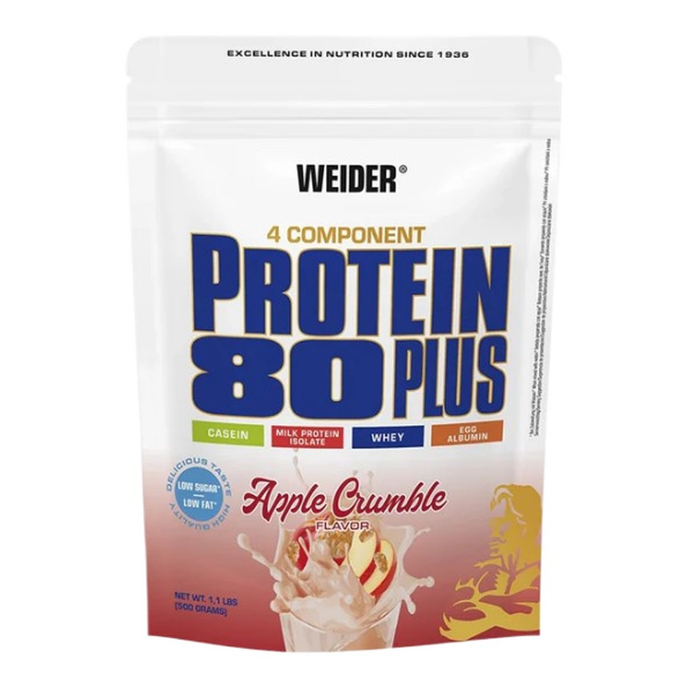 Weider Protein 80 Plus, Apple Crumble - 500g
