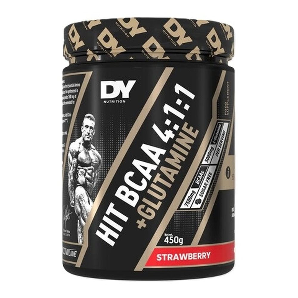 Dorian Yates HIT BCAA 4:1:1 + Glutamine, Strawberry - 450g