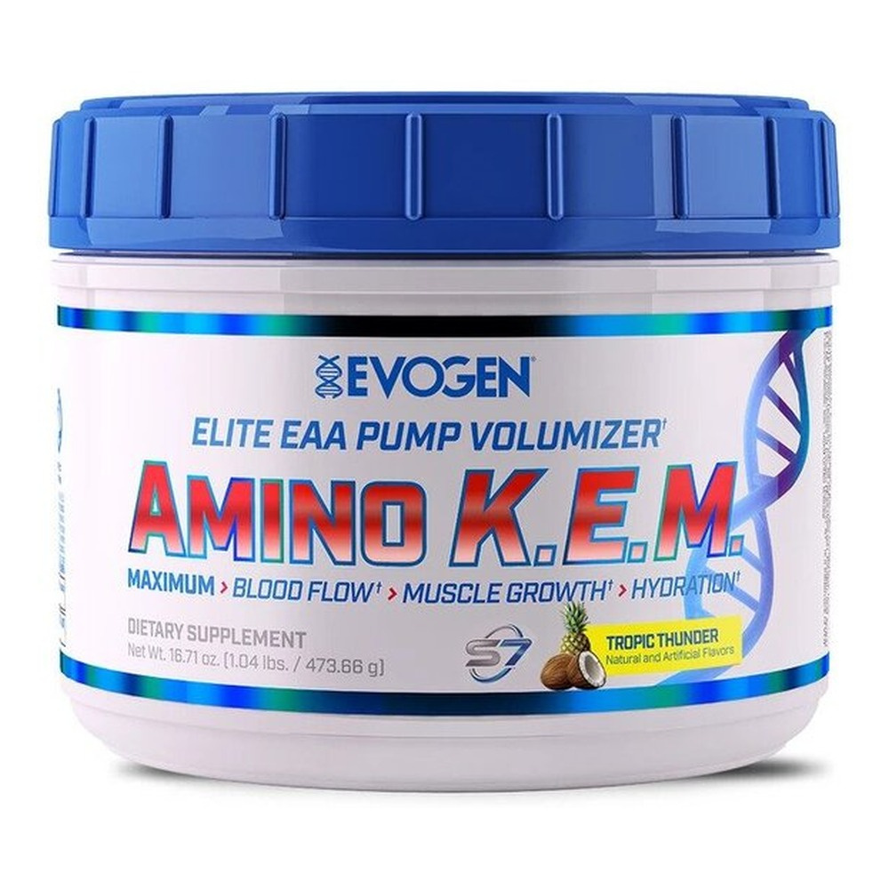 Evogen Amino K.E.M. EAA Amino Acid Powder, Tropical Thunder 464g