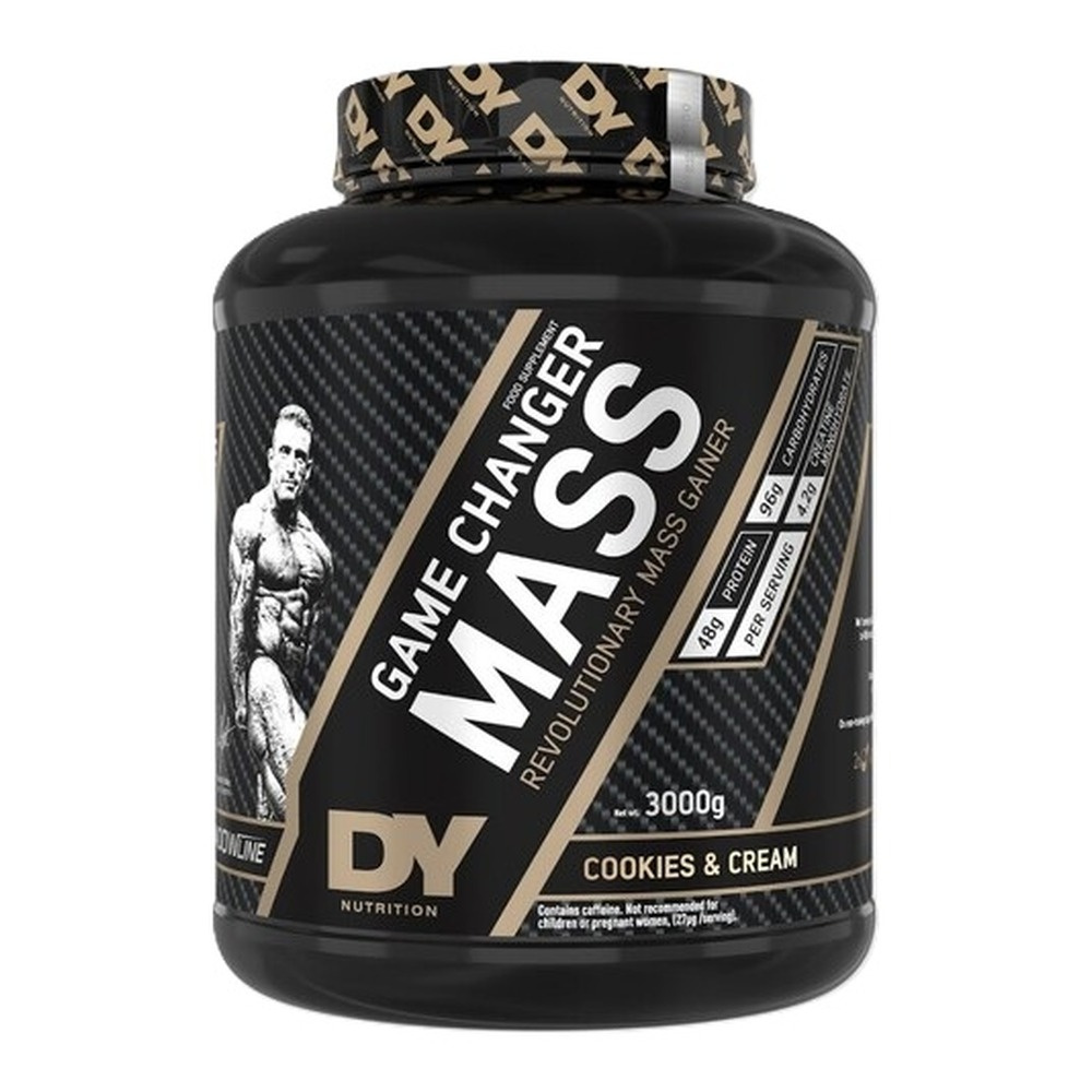 Dorian Yates Game Changer Mass Gainer Powder for Muscle Mass Growth Cookies and Cream 3000g