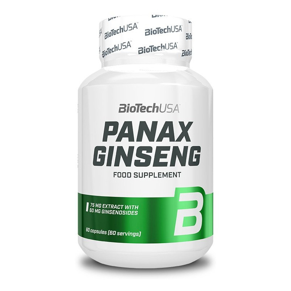 BioTechUSA Panax Ginseng Korean Ginseng Extract For Energy and Vitality 60 Capsules