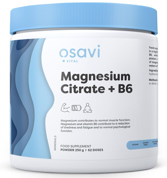 Osavi Magnesium Citrate and B6 Powder 250g