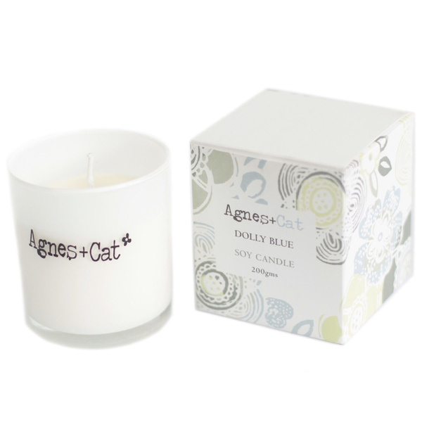 Agnes + Cat Votive Candle - Dolly Blue
