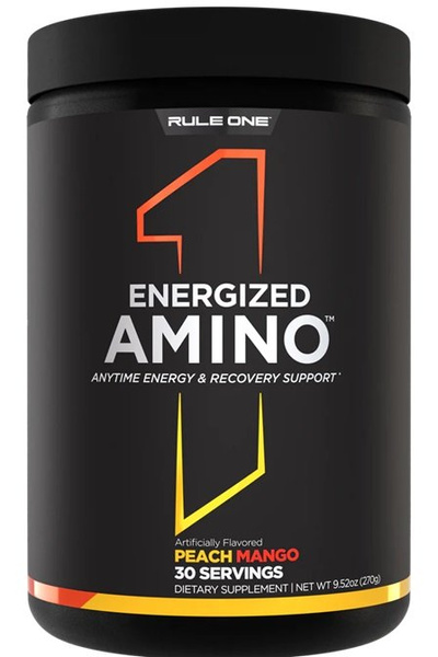 Rule One Energized Amino, Peach Mango - 270g