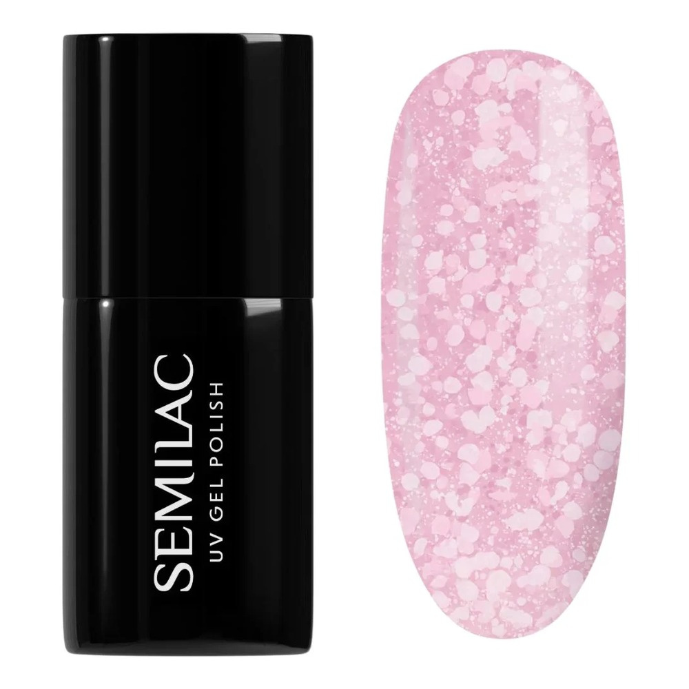 Semilac Crushed Ice Hybrid Gel Polish 491 Strawberry Ice 7ml