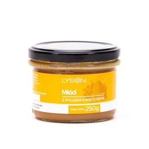 Lyson Honey with Flower Pollen 250g Best Before 31.12.25