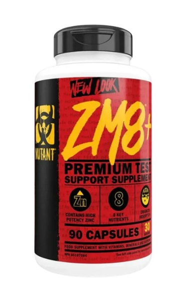 Mutant Core Series ZM8+ Supplement with Zinc Magnesium and Vitamin B6 for Hormonal Support 90 Vcaps